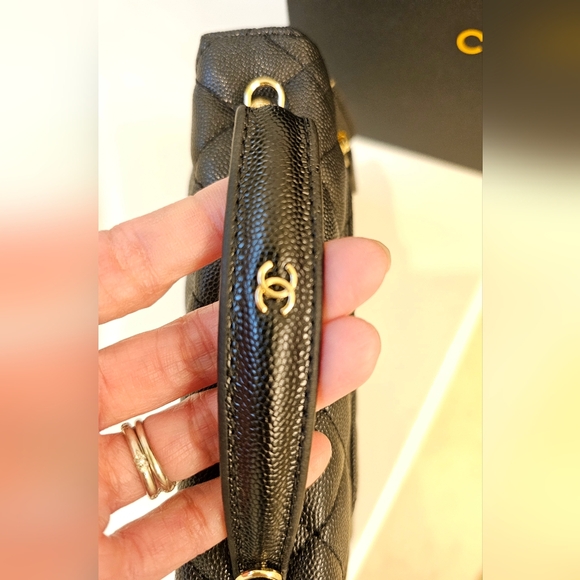 Chanel Black Quilted Cosmetic Bag - Picture 3 of 6